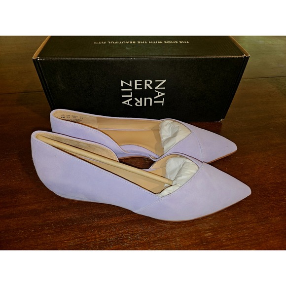 Naturalizer Womens Kristin Pointed Toe Slip On Lavender Suede Shoes Women's 6M - Picture 2 of 8